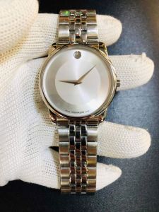 Đồng Hồ Nam M0v@d0 size 40mm 2 kim trơn máy pin Nhật kính sapphire chống xước dây thép không rỉ chống nước tốt