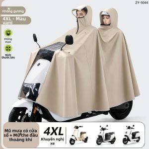 ZHENGYU | Áo Mưa Bảo Vệ Toàn Thân cho Xe Đạp Điện Hai Người Chống Nước