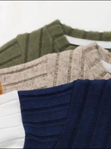 2025 Boys Autumn Winter Long Sleeve sweater suits Solid Color Block Pants Set Kids Outfit Casual Comfortable Clothing