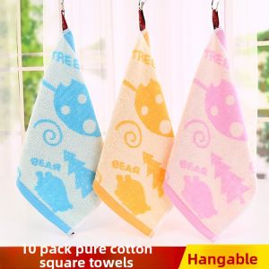 Ultra Soft Pure Cotton Childrens Face Wash Towel Baby Special Use Absorbent Handkerchief for Home Use Toddler Kids Supplies