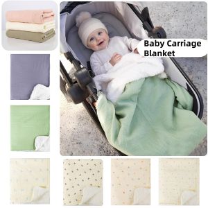 70x100cm Baby Stroller Blanket Lambwool Winter Soft Warm Pure Cotton Cover Blanket for Infants And Toddlers