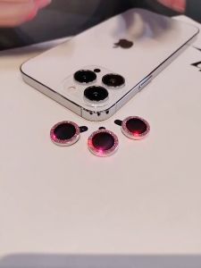 1Set Sparkling Diamond Camera Lens Protector For iPhone 15 16 Pro Max 12 13 Pro Max 12 Pro Max 11 Pro Max Bling Rainbow Lens Protection for iphone 11