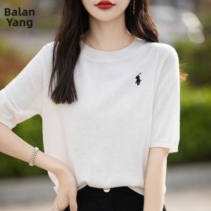 BALANYANG | Áo Thun Tay Ngắn Lụa Len Sinh Thái