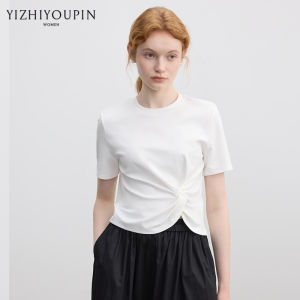 Cooling Twist Design Short T-Shirt