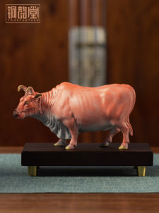 Bronze Five Bulls Decorative Figurine Office Decor New Home Decoration Cultural Creative Wu Niu Picture Good Luck Gift Living Room
