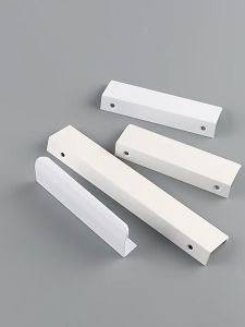 MENTAL White Kitchen Cupboard Aluminum Alloy Furniture Hardware Hidden Handles Drawer Knobs Long Pull Cabinet Pulls