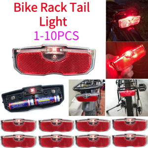 1-10Pcs Waterproof LED MTB Bike Rack Tail Light Bicycle Rear Seat Reflective Taillight Night Ridding Safety Warning Reflector