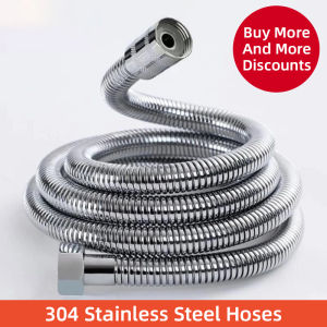 Toilet Stainless Steel 150CM Shower Hose Explosion-Proof Large Flow Compression Resistance G1/2 Interface Shower Pipe花洒管