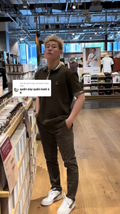 Quần kaki basic nam form slim-fit Old Sailor - QKDE31007 - Big size upto 42 - 31007