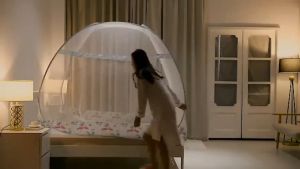 KELAMBU BUTTERFLY TEMPAT TIDUR ANTI NYAMUK ADA KARET DISETIAP SUDUT BAWAH BOLONG (TAMPA COVER)