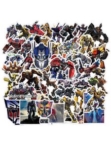 Cartoon Q Version Transformers Stickers 200 Pcs Colorful DIY Decal for Bedroom Door Tablet Speaker Notebook Waterproof No Trace