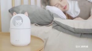 เครื่องทำความชื้น เครื่องทำความชื้นนาโน เครื่องพ่นไอน้ำ มีไฟ LED เปลี่ยนสี เครื่องพ่นอโรม่า ขนาดเล็ก Humidifiers (พร้อมส่งมากมาก)