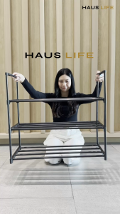 (ซื้อ 2 ชิ้น 149.- / 3 ชิ้น 199.-) HAUS LIFE ชั้นวางรองเท้า 3 ชั้น กว้าง 60 cm. รุ่น RT - M00071