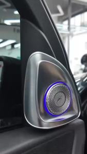 For Mercedes Benz 4D Rotating Tweeter 2020+ W167 GLE GLS 450 Car 64 Color RGB Led Luminous Car Speaker Horn Refit Ambient Light