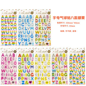 Alphanumeric Sticker Kids Gold Foil Color Gold 3D Stereo English Symbol Baby Girl Decoration Stickers