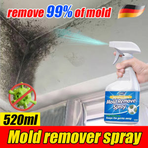 2X Powerful 👍 CLENEST Mold Remover Spray 520ml Used to remove black stains from bathroom tiles wall curtains furniture Eliminate 99.9% of fungi ！Mold and mildew remover Mildew and mold removal spray mold remover cleaner