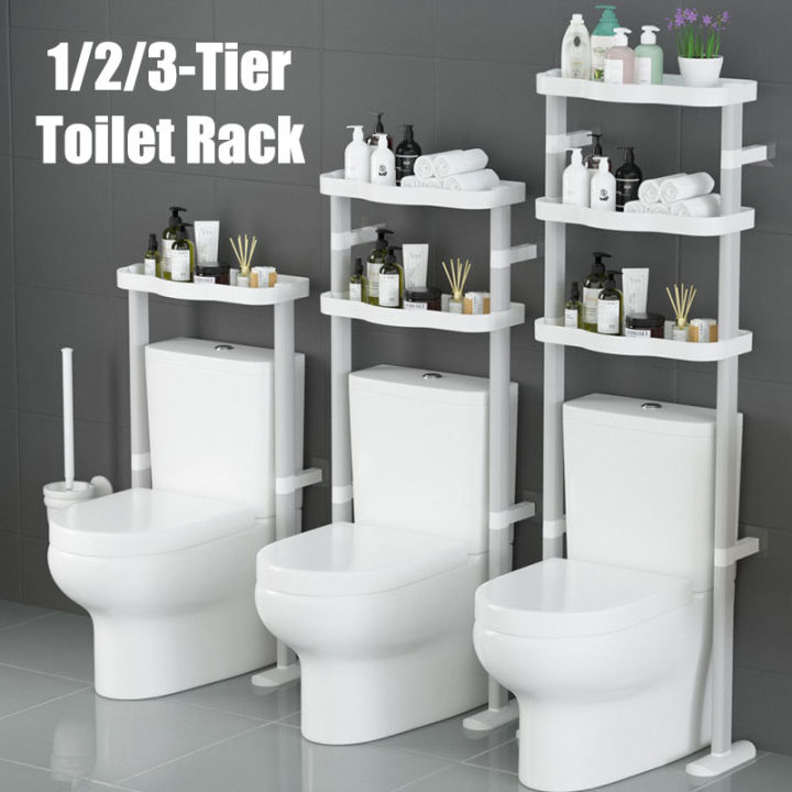 3 Layer Smart Organizer Bathroom Over Toilet Storage Rack Bathroom ...