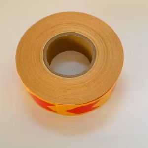 Decal phản quang mũi tên - Đỏ Vàng rộng 5cm băng keo phản quang bán theo mét - Shop Út Lớn