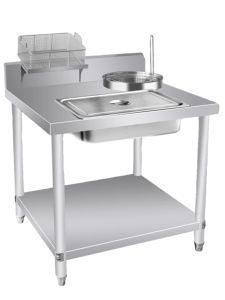 Commercial Stainless Steel Coating Machine for Fried Chicken And Burgers Complete Set Burger Equipment Powder Coating Table