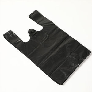 100Pcs Black Vest Bags Thicken Disposable Garbage Bags Kitchen Storage Trash Can Liner Bags Protect Privacy Plastic Waste Bags