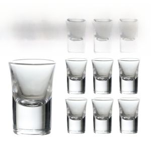 Cốc Đựng Rượu Vang Trắng Nhỏ 100ml 2 Lượng Dùng Tại Nhà Cốc Thủy Tinh Một Họng Cốc Đạn Cốc Súng Cốc Rót Rượu Bộ Đồ Uống Gia Đình