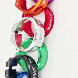 SEMAT Mountain Bike Seat Tube Clamp 31.8/34.9MM Aluminum Alloy Hollow Road Bike Locking Seat Tube Clamp Ring