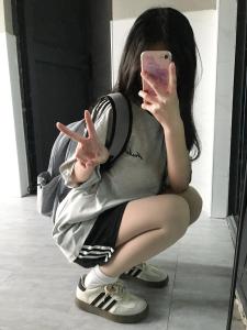 Pure Cotton Black Stripes Sports Shorts Casual Loose Girls Summer Running High Waist Straight Short Pants Hot Pants American Style