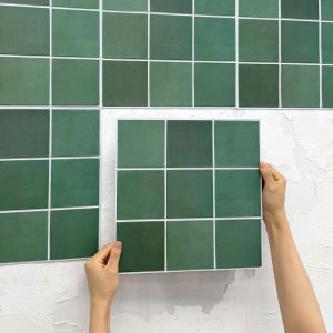 10pcs 3D Decorative Tile Stickers Self-adhesive 3D Wall Stickers for Kitchen and Bathroom Water Mold Resistant 30x30cm