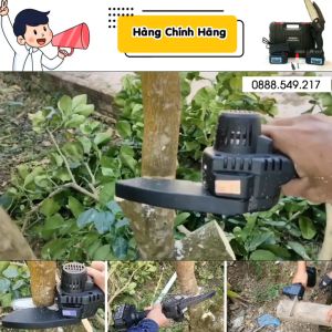 Tặng Thêm Dây Xích Khi Mua Máy Cưa Pin HiTaChi - Máy Cưa Xích Dùng Pin Cầm Tay 199V HiTaChi Pin 10 Cell Hàng Chuẩn Lõi Đồng