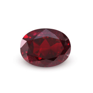 Lab Grown Ruby Stones Dark Red Loose Stone With Inclusions Closer To The Natural Stone Effects Faceted Gemstone Oval Shape For Fine Jewelry Making DIY