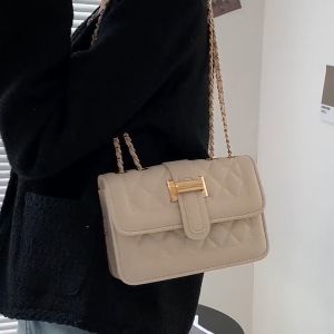 New Fashion Women Sling Bag Korean Casual Chain Handbag Shoulder Bag Crossbody Bag Messenger Bag
