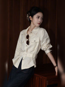 DANTING | Elegant French Style White Shirt for Women