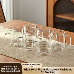 Baroquehouse | Heat Resistant Borosilicate Double Layered Glass Cup Set