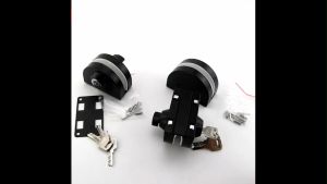 1 Set Black Edition Double Open Glass Door Lock Stainless Steel Sliding Door Security Lock Home Kunci Tombol Pintu Kaca