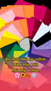 Áo Thun Thái Nữ Form Vừa (Mã A06 Madeleine) Cotton 100% Mềm Mịn Mát Từ 40 Đến 60kg Phong Cách Cá Tính Độc Đáo
