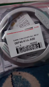 Garnish Fan Cover Tutup Kipas Honda Genio Scoopy All New Beat Scoopy Genio Silver Original Honda