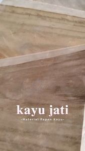 papan kayu jati asli perhutani sudah halus ukuran 20x50x1cm