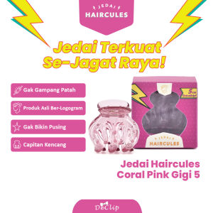 DeClip Jedai Haircules Gigi 5 Ukuran 35 cm Warna Gold Glitter (isi 2pcs)