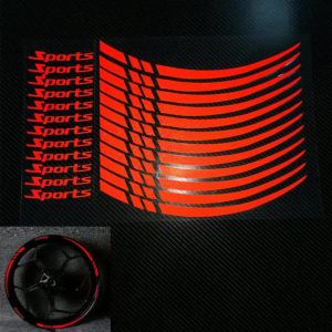 Universal Motorcycle Wheel Rim Stripe Wheel Decal Tape Sticker 18-21 Inch Sport Wheel Decals Road Bike Reflective Sticker【SMQ】