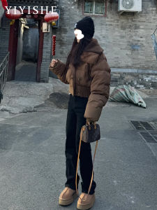 High Waist Straight Leg Fleece Lined Womens Jeans Elastic Loose Fit Black Slimming Small Stature Narrow Version Smoke Tube Pants