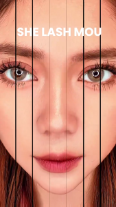 [TANPA LEM] MH02 SHE LASH MOU Bulu Mata Palus Comic Style - Sweet Kitty Bulumata Natural Eyelash Extension