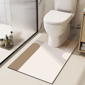 LEKEN | Anti-Slip Water Repellent Easy-Cut Absorbent Toilet Foot Pad