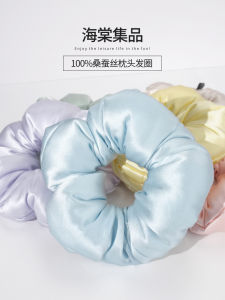 Silk Pillow Hair Ties Large Elastic Bands for Sleeping Hair Bun Womens Fashion Accessories French Style Satin New Arrival