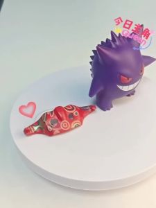 Bandai | Pokemon Gengar Figure Action Figure Anime Ornaments Kawaii Elf Model Doll Cartoon Characters Childrens Toys Birthday Gifts