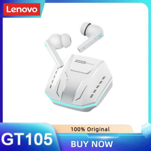 Lenovo | Lenovo GT105 TWS Esports Bluetooth Earphones Space Surround Sound Effects ENC Call Noise Reduction Ultra-Low Latency Bluetooth 6