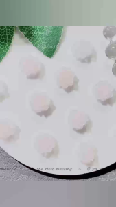 DIY Hoa hồng nhiều màu sắc(11.5mm) không lỗ làm từ acrylic tự làm bằng hạt cườm phụ kiện trang sức bán sỉ