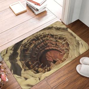 VIKAMA 3D Monster Mouth Doormat Soft Non Slip Entryway Rug Spooky Bathroom Mat Home Decor
