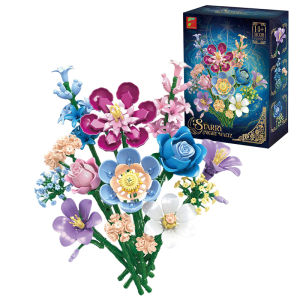Bộ Xếp Hình Hoa Hồng Hoa Baby Hoa Thủy Tiên 730 Mảnh - Quà Tặng Lãng Mạn Mô Hình Hoa Tươi Vĩnh Cửu Tự Làm Đồ Trang Trí Nhà Cửa