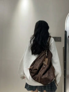 Casual Canvas Tote Bag Womens Commuter Shoulder Bag Underarm Handbag Commuter Style Bolder Pattern Youth Fashion