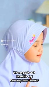 Kerudung Vita Serut Anak Sekolah Free Bordir Nama